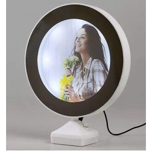 Round Magic Mirror Tabletop Photo Frame