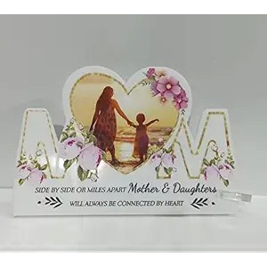 Special Photo Frame, Acrylic Glass Stand at Base, Heart Shaped Photo Frame
