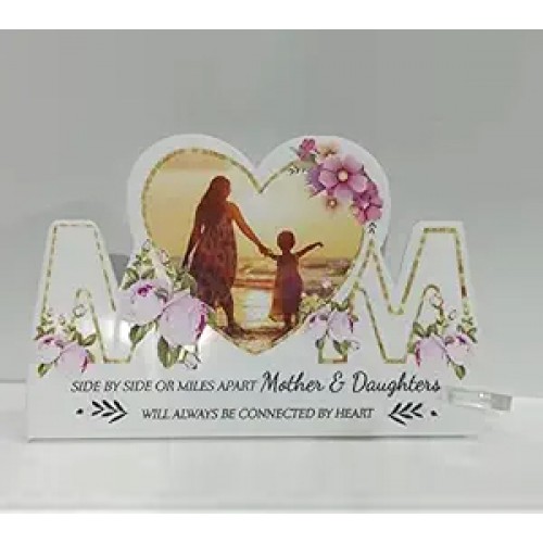 Special Photo Frame, Acrylic Glass Stand at Base, Heart Shaped Photo Frame