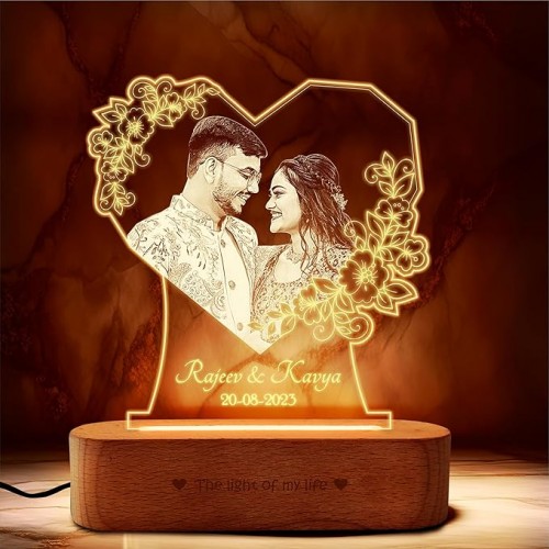 Couple Special Personalized - LED Photo Frame Photo Lamp