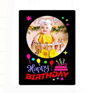 LED Cutout Frame Happy Birthday ( 6x8 ) 