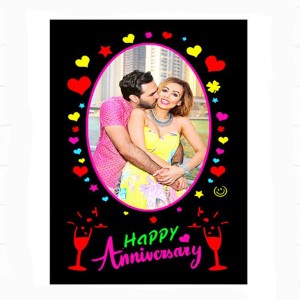 LED Cutout Frame Happy Anniversary ( 6x8 ) 
