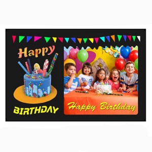 LED Cutout Frame Happy Birthday ( 8x12 ) 
