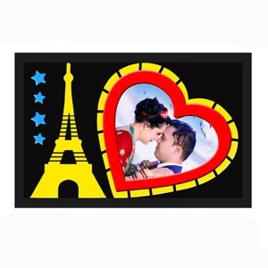 LED Cutout Frame Eiffel Tower ( 8x12 ) 
