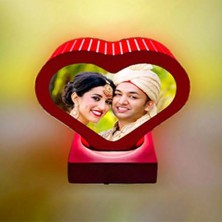 LED Heart Revolving Lamp