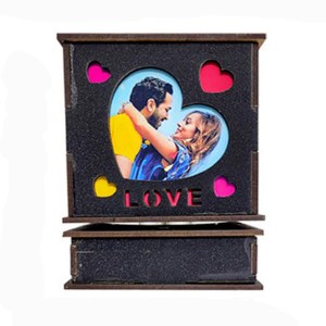 LED Heart Revolving Lamp ( 4x4 )