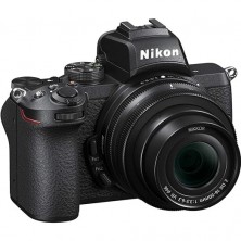Nikon Z50 Mirrorless Optical Zoom Camera with Z DX 16-50mm f/3.5-6.3 VR Lens with Additional Battery (Black)