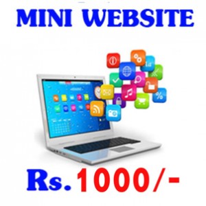 Mini Website @ Rs.1000/-