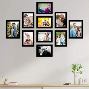 Photo Frame For Wall Set Of 10 Black Picture Frames For Home Decoration Mix Size 5 x 7 inch & 6 x8 inch
