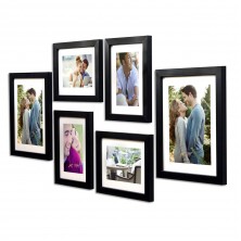 Photo Frame Set- Black Chief 6 Pcs (Photo Size 8x10 Inches - 2 Units, 6x8 inches 4 units.