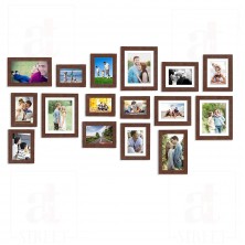 Collage Set of 16 Pcs Picture Frame Set For Home & Wall Decoration, Mix Size- 4x6, 5x7, 6x8, 6x10, 8x10 Inches