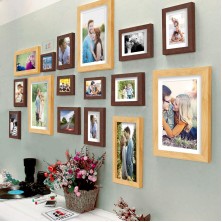 Collage Set of 16 Pcs Picture Frame Set For Home & Wall Decoration, Mix Size- 4x6, 5x7, 6x8, 6x10, 8x10 Inches
