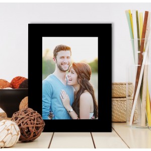 Art Street Synthetic Table/Wall Photo Frame for Home Decor (5" X 7", Black), Rectangular