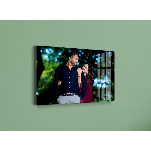 Customised/Personalized Clear Acrylic Wall Mount Frameless Picture Photo/Poster Frame For Anniversary, Birthday, Special Moment (8" x 12" x 0.19") Rectangular
