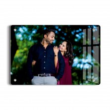 Customised/Personalized Clear Acrylic Wall Mount Frameless Picture Photo/Poster Frame For Anniversary, Birthday, Special Moment (8" x 12" x 0.19") Rectangular