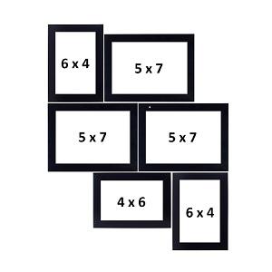 Amazon-Brand-Solimo-Collage-Photo-Frames-Set-of-6-Wall-HangingBlack-Synthetic-Wo